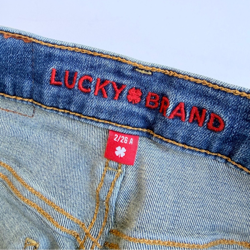 Woman’s Lucky Brand🍀 Denim Jeans Size 2/26 Zoe High Rise Straight - Picture 7 of 12